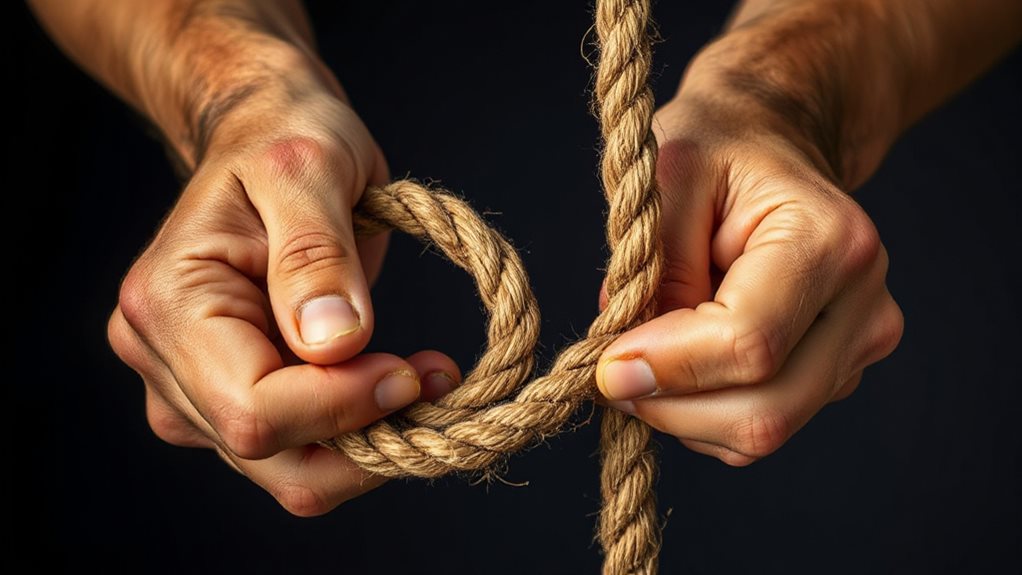 bowline knot rabbit loop method