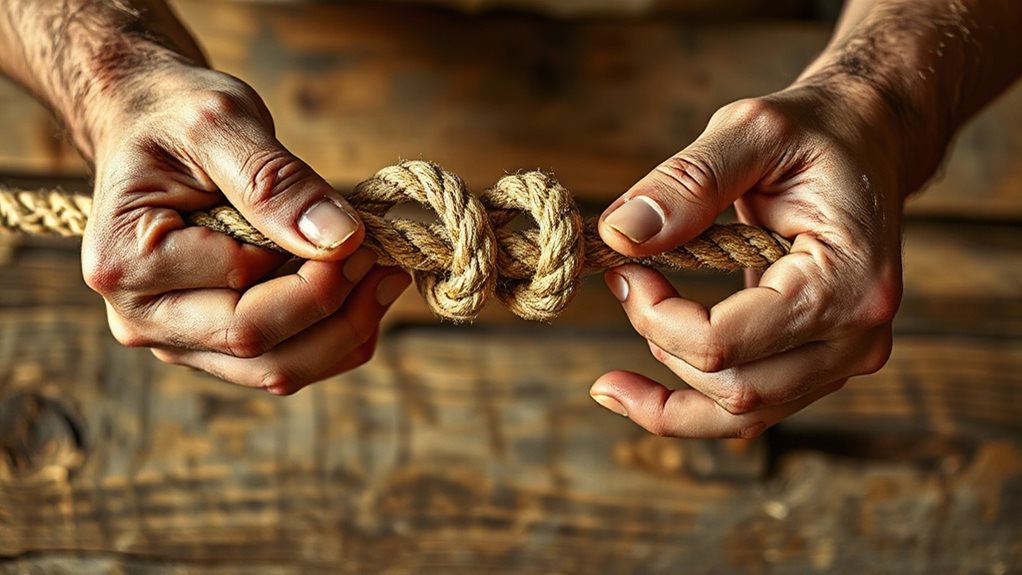 check bowline inspect tighten reposition