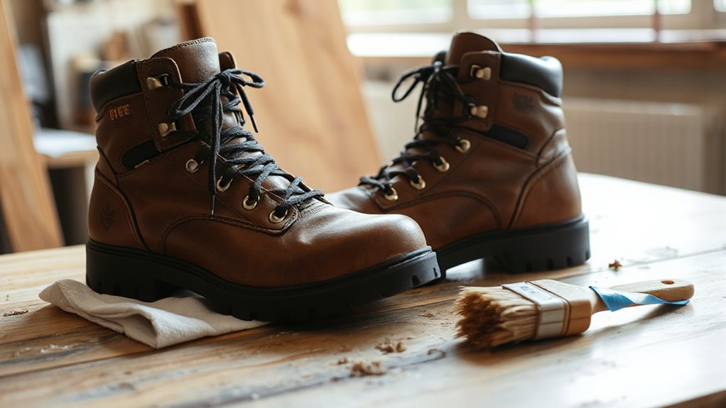 clean dry boots pre treatment cleaning