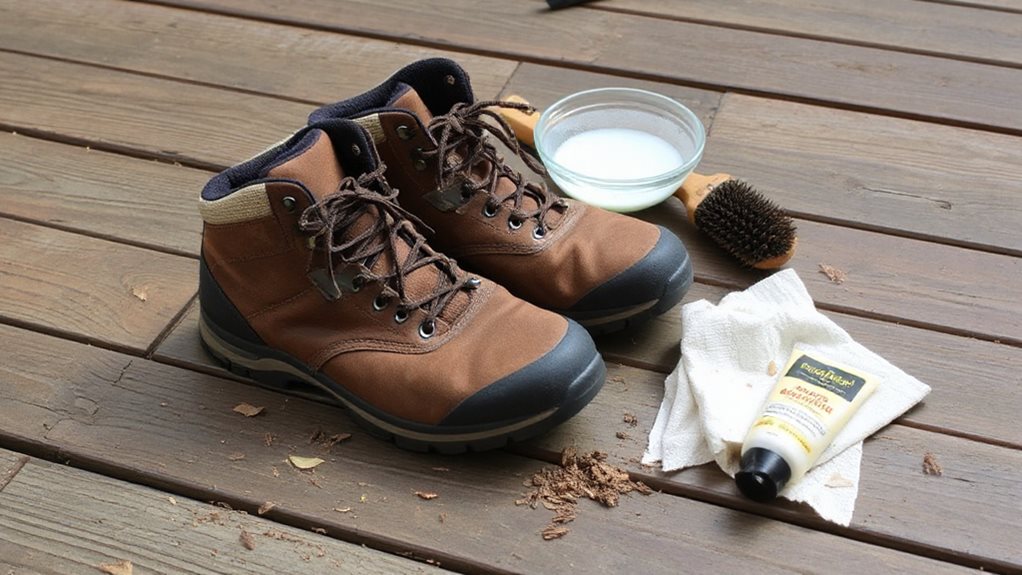 cleaning hiking boots to extend life