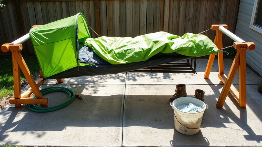 dry clean gear before storage