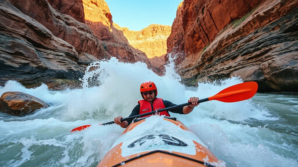 epic rapids towering cliffs remote wilderness