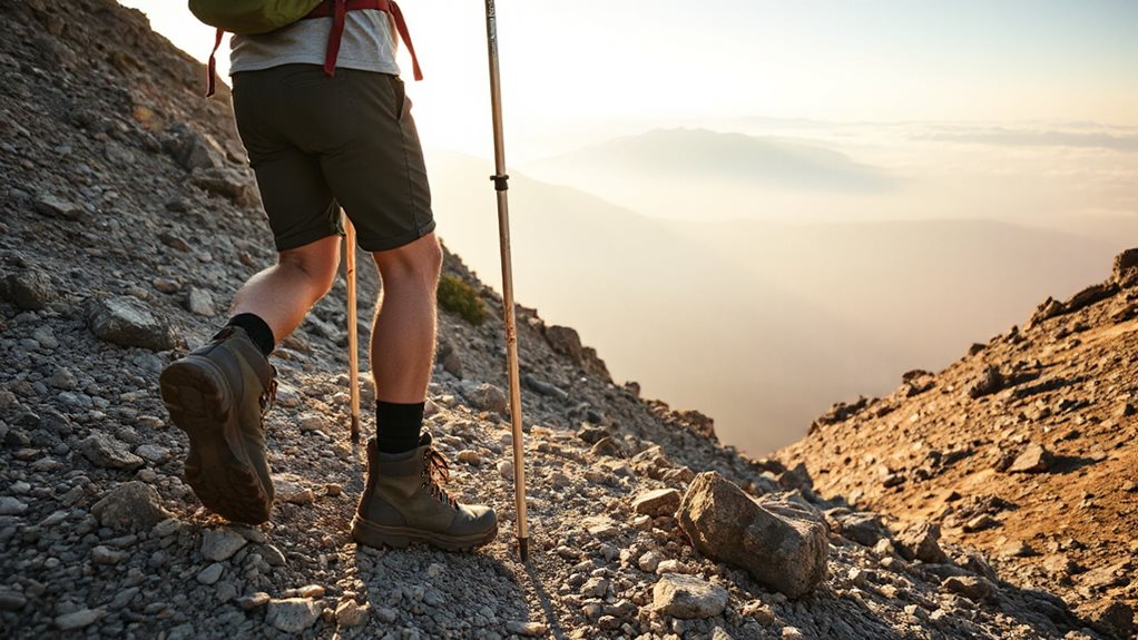 extend poles for downhill stability