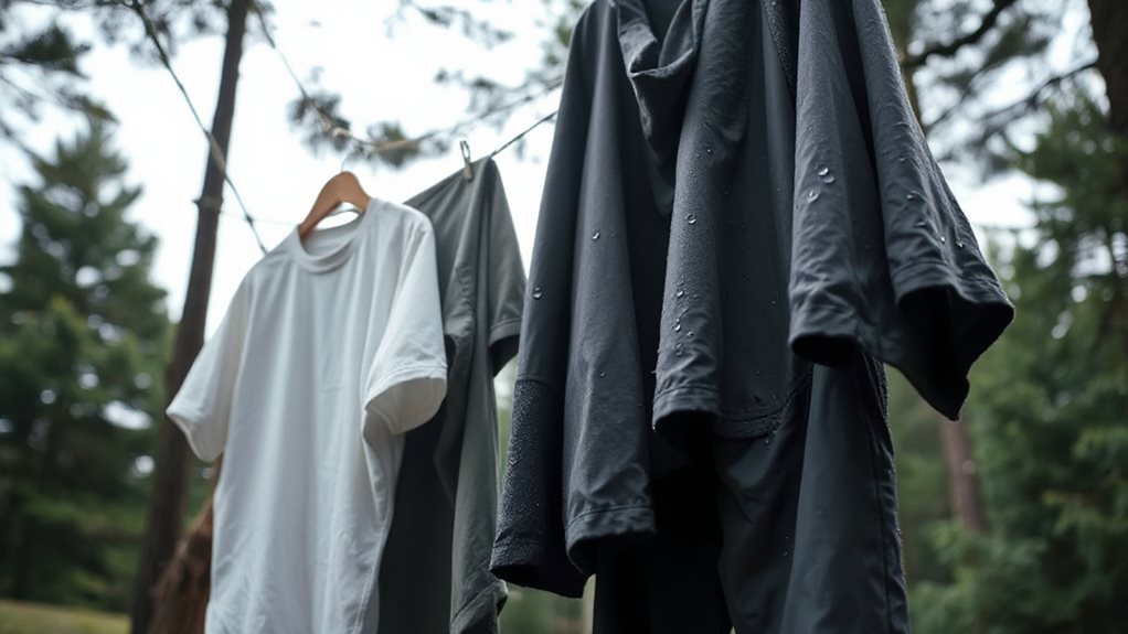 fast dry fabrics for rain gear