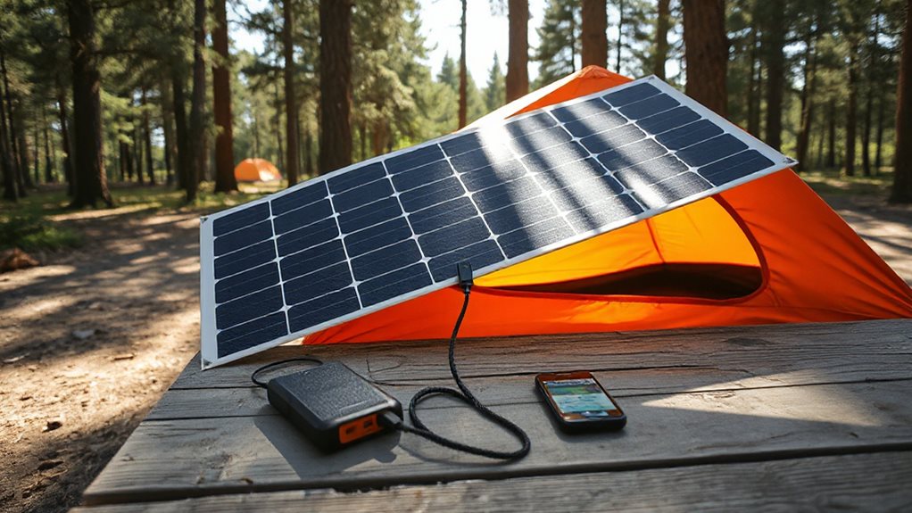 flat level setup sun facing panels