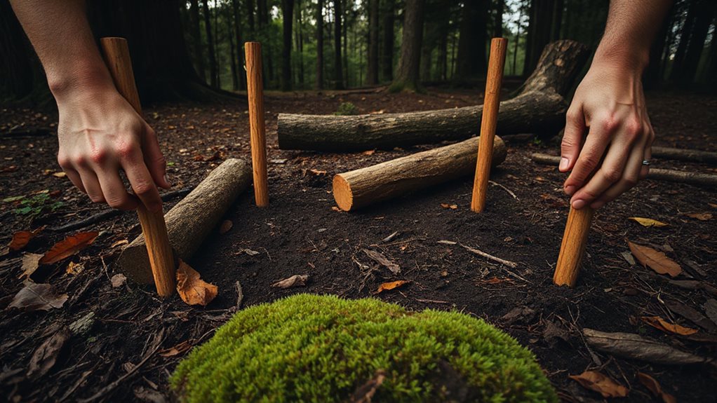 flattened perimeter staked foundation