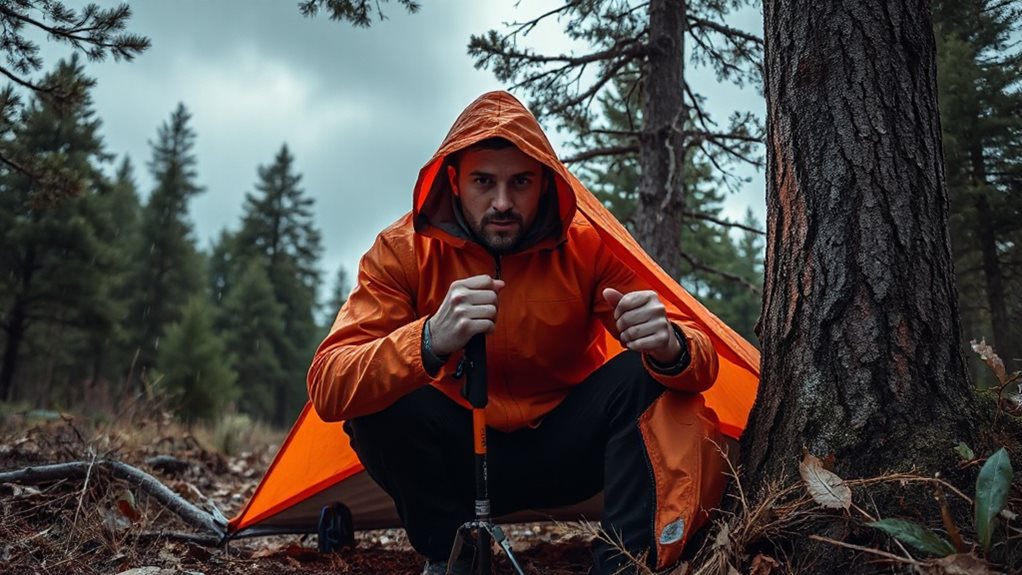 get shelter stay cocooned warm