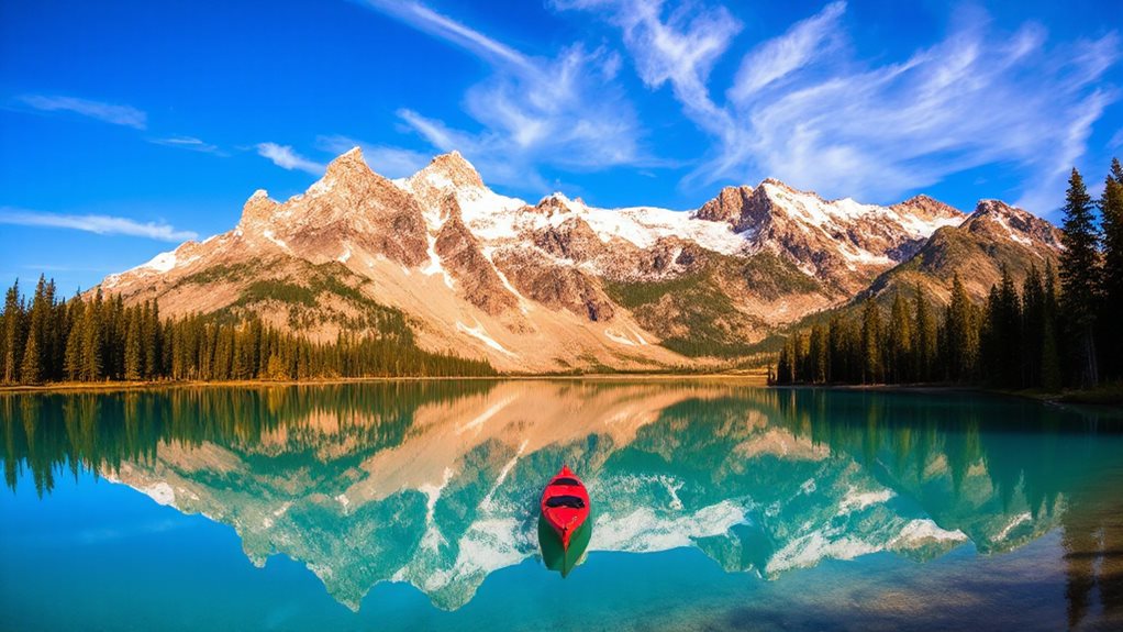 grand teton kayaking alpine lakes