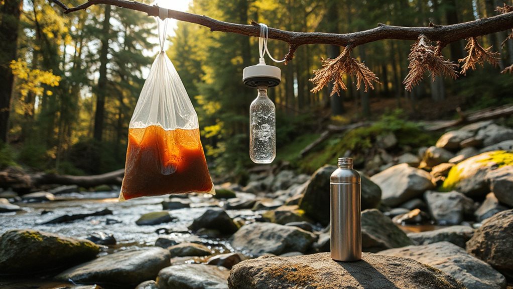 gravity filter setup and priming with 27 l h