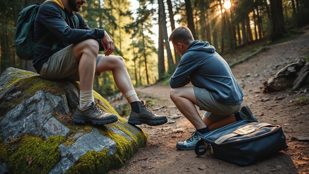 hiking sprained ankle treatment