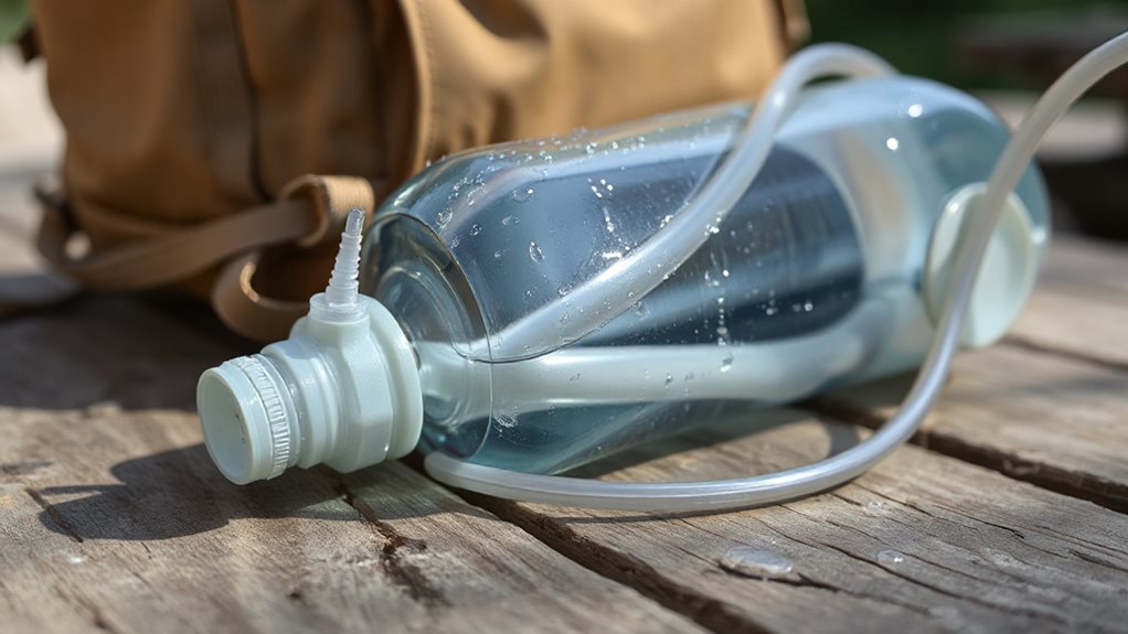 hydration bladder with bite valve