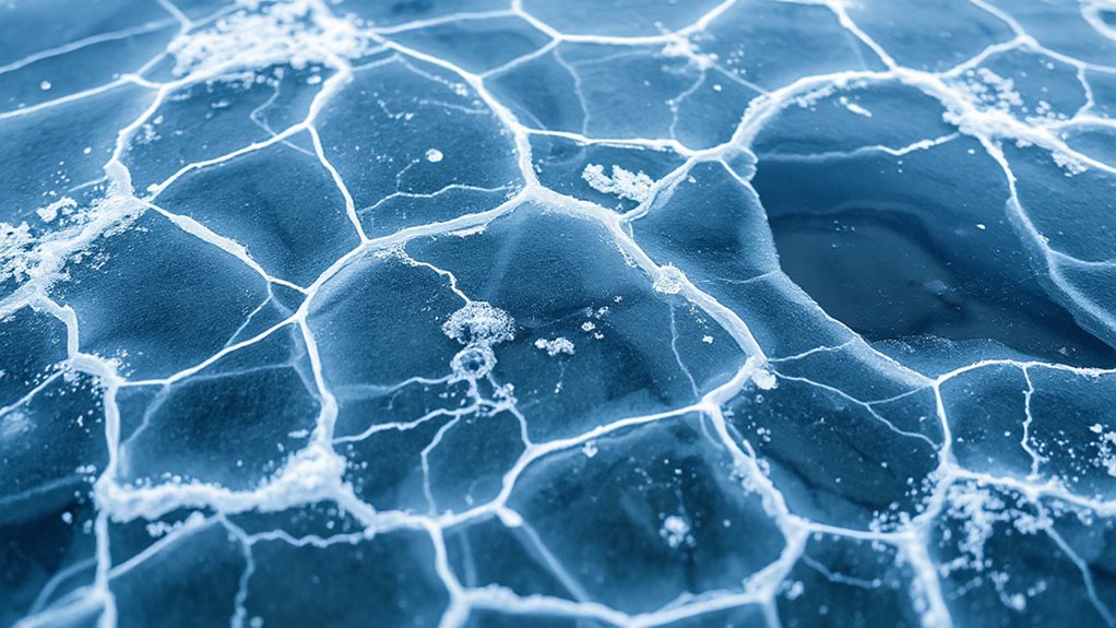 ice is lighter forms insulating lid