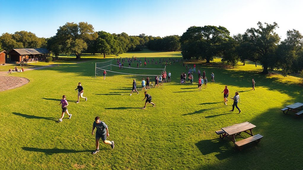 large outdoor venue for 200 attendees