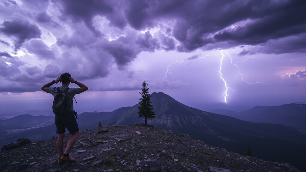 lightning safety tips for hikers during storm