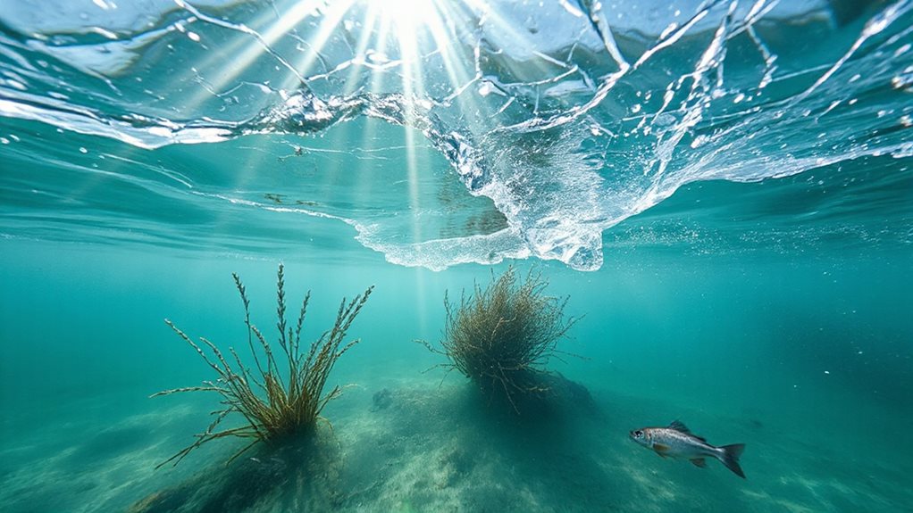 liquid layer sustains winter ecosystem continuity