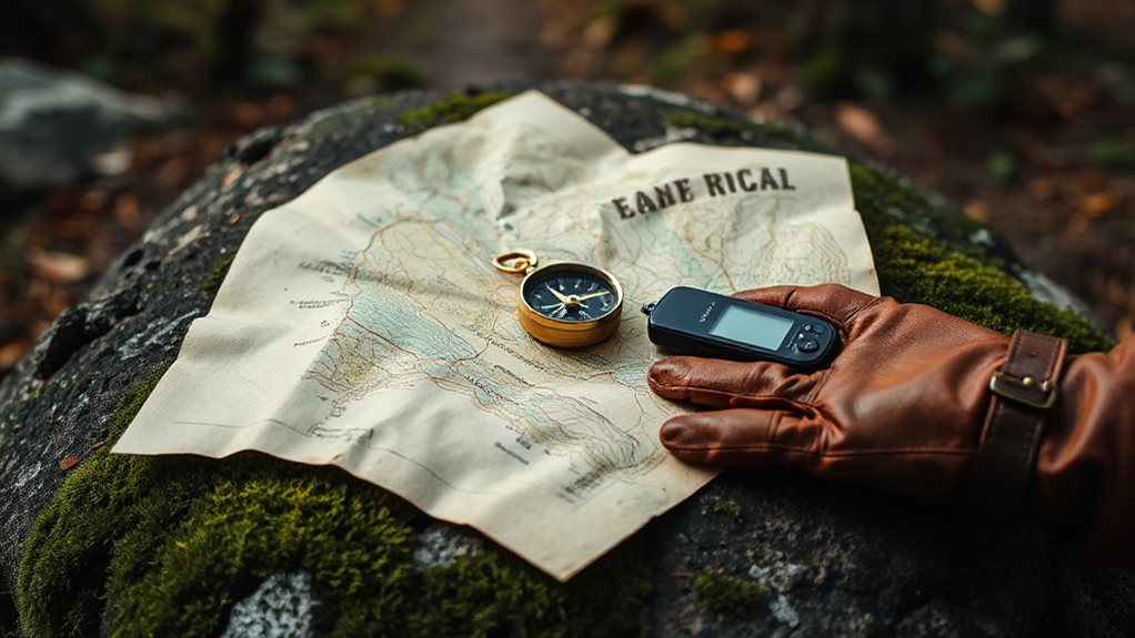 map skills with compass backing devices