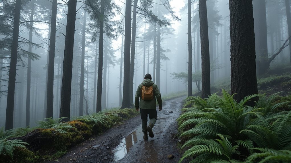 mist kissed open shelter rain friendly trails