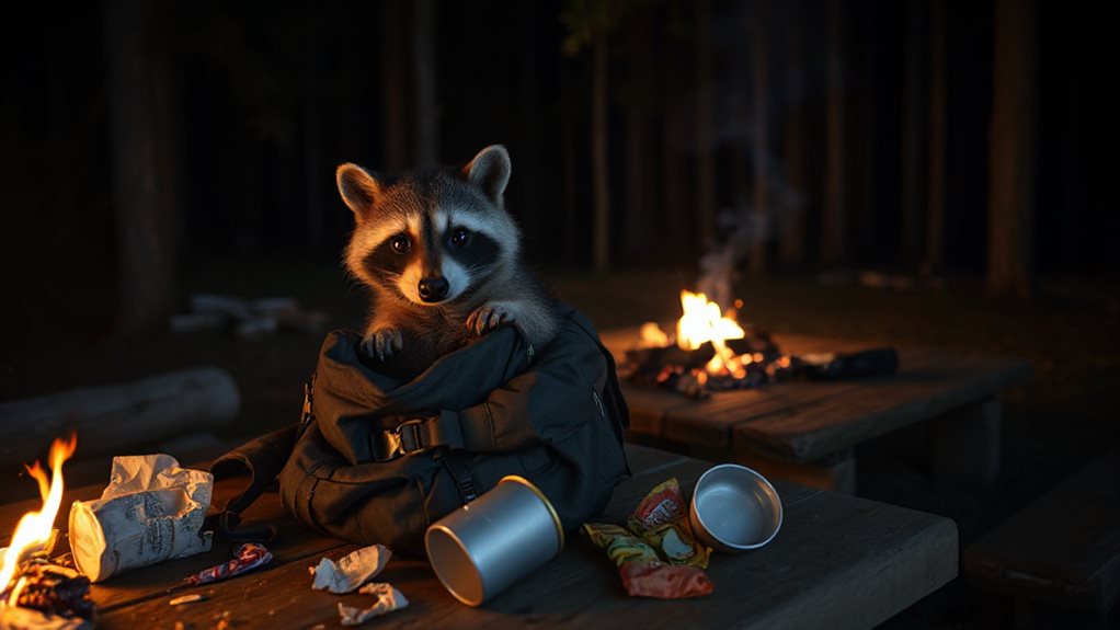 nocturnal raccoons raid evenings