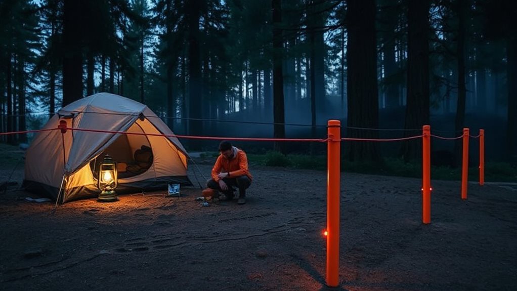 portable bear proof barrier setup