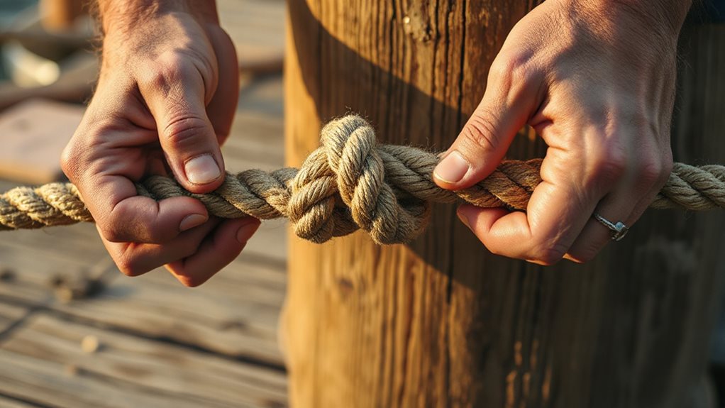 pull tail through final bowline loop