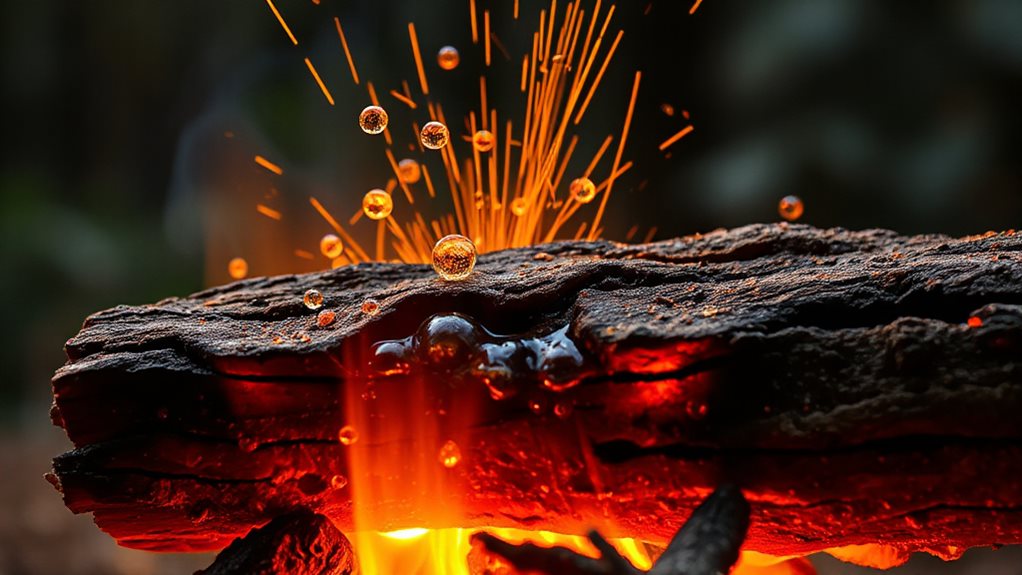 resin and sap driven crackle frequency