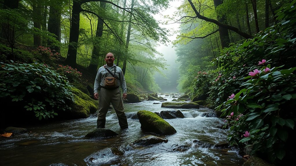 secret brook trout sanctuaries at dawn