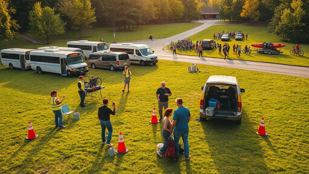 shuttle routes parking gear balance