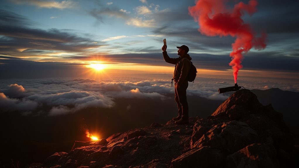 sos flashes mirror sweeps three flare triangle