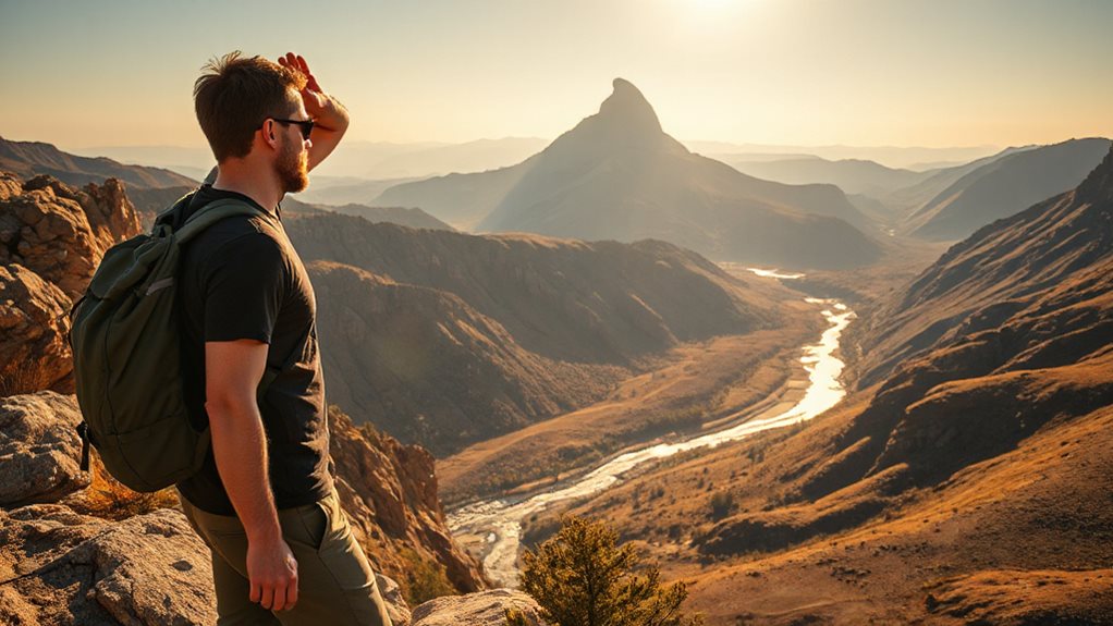 spot distant landmark align ridge