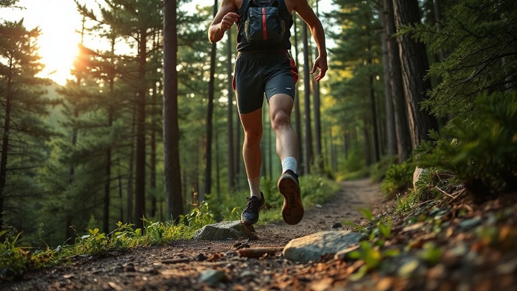 trail run pace posture footwork