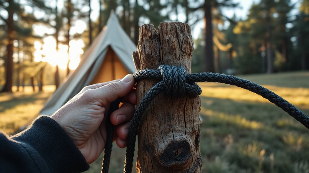 two toned rope knot guide