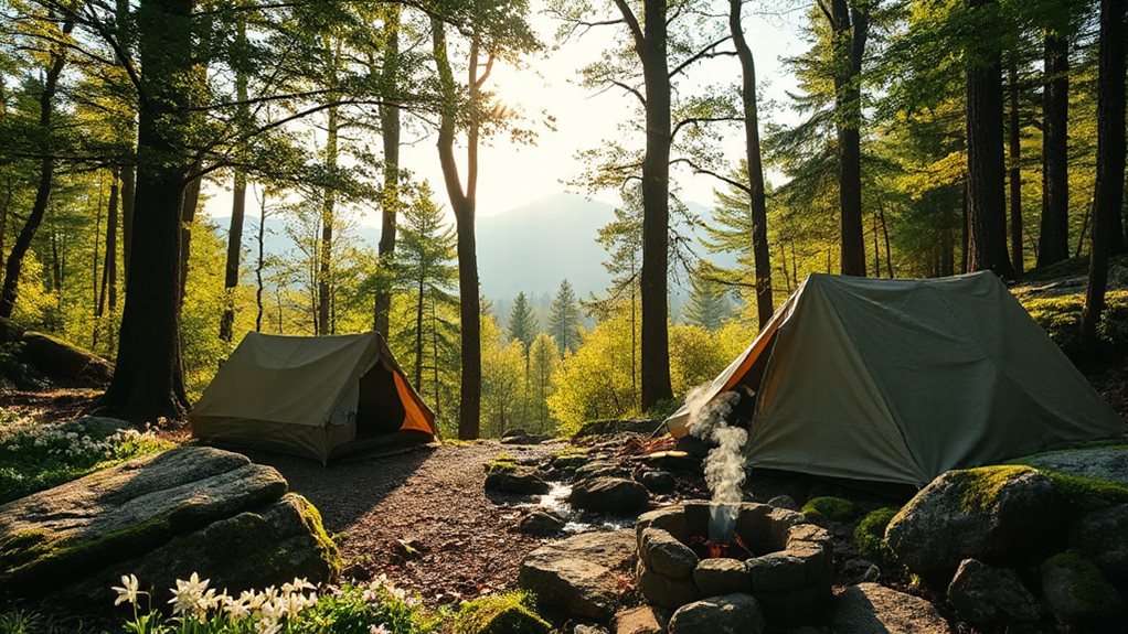 wildflower trails and primitive campsites