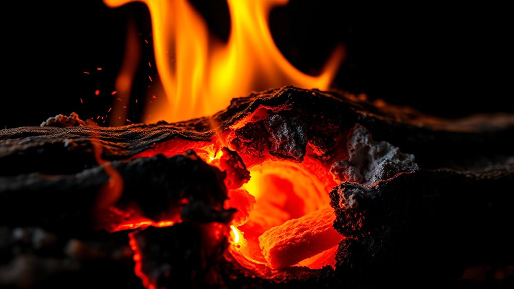 wood cell structure amplifies crackle