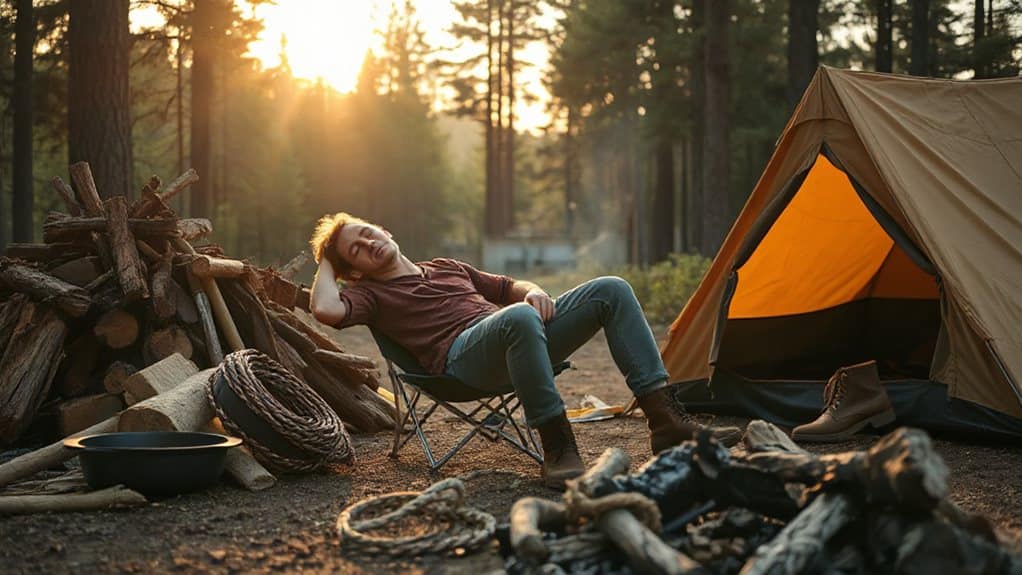 back to back camp chores overload