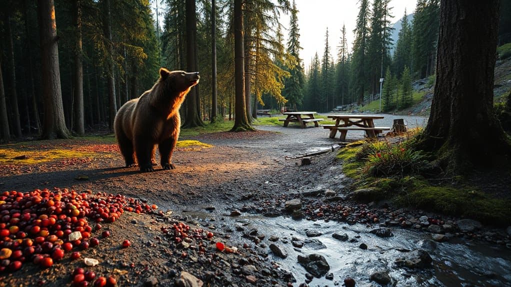 bear behavior tied to food