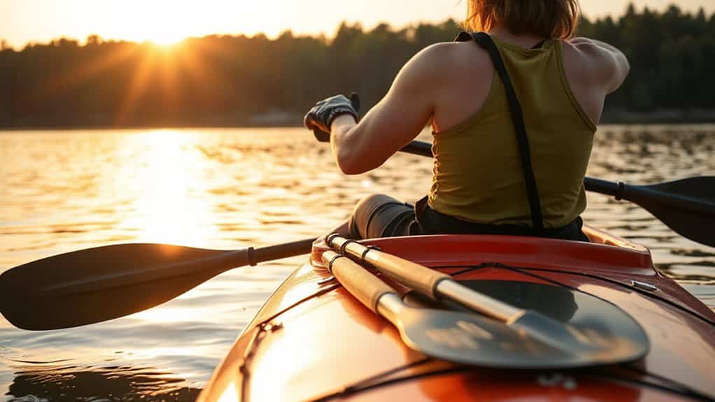 choose paddle length by kayak type