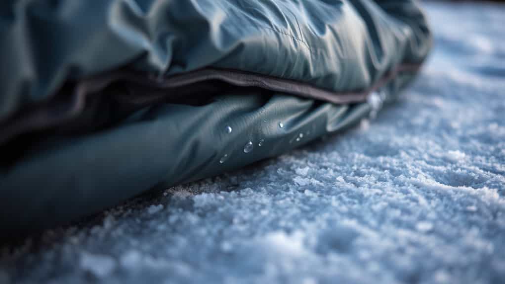 cold ground condenses bag moisture