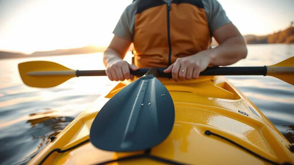 comfortable kayak paddle length