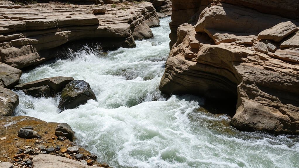 differential erosion rapids formation