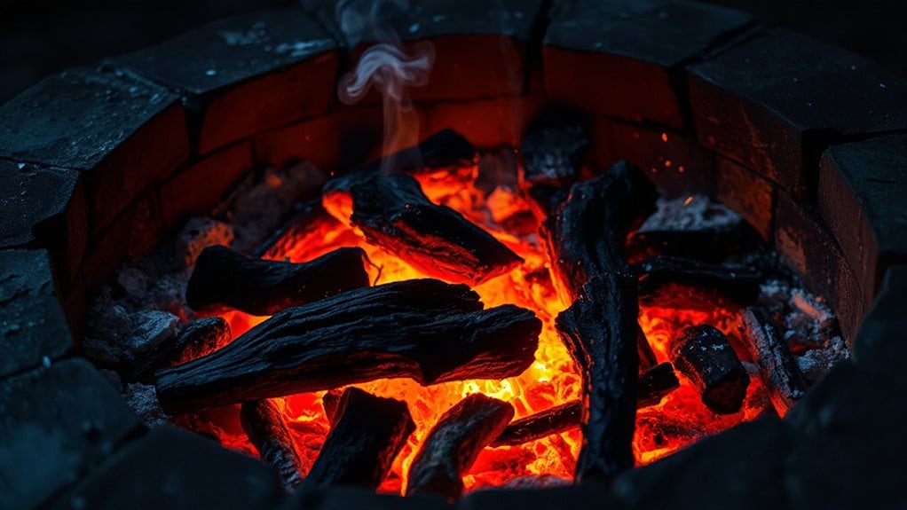 embers stay hot after flames