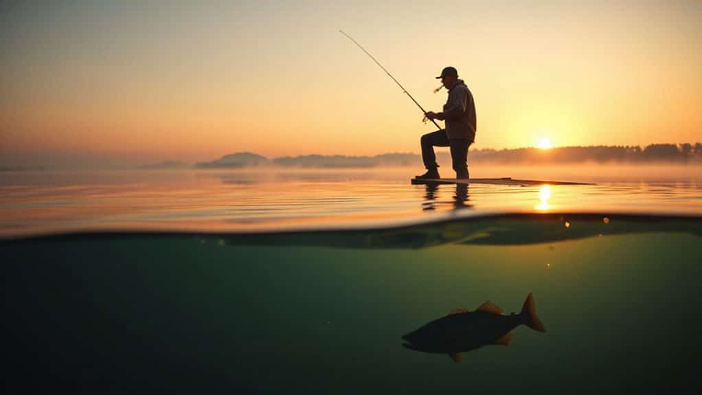 fish bite cessation temperature