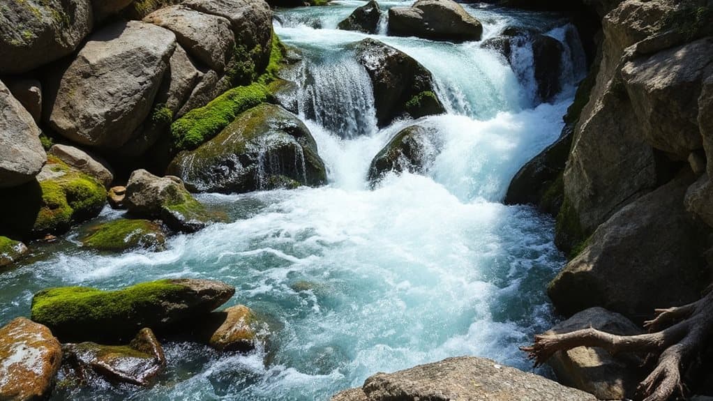 formation of river rapids