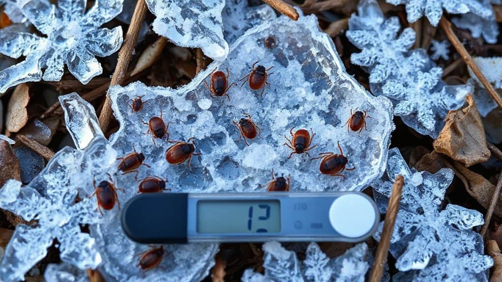 larvae die near 12 c
