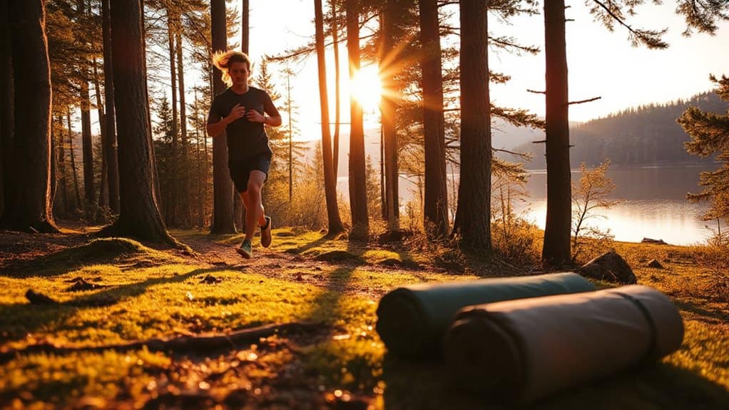 outdoor exercise temperature drop