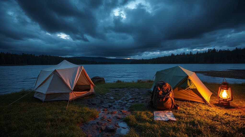 rain thresholds for campers