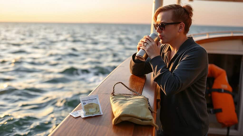 scopolamine ginger motion sick relief