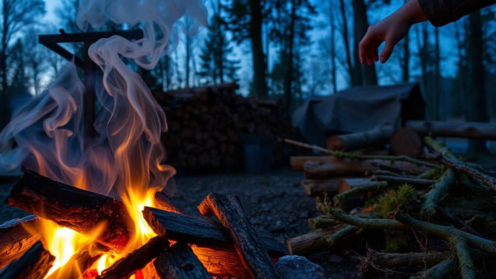 seasoned dry hardwood logs