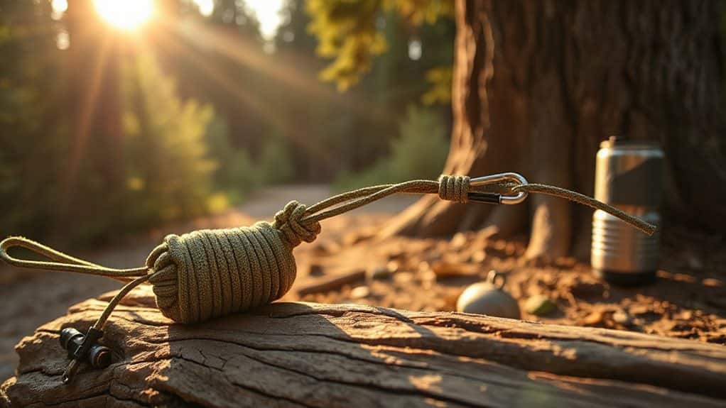 secure paracord bear hang knot