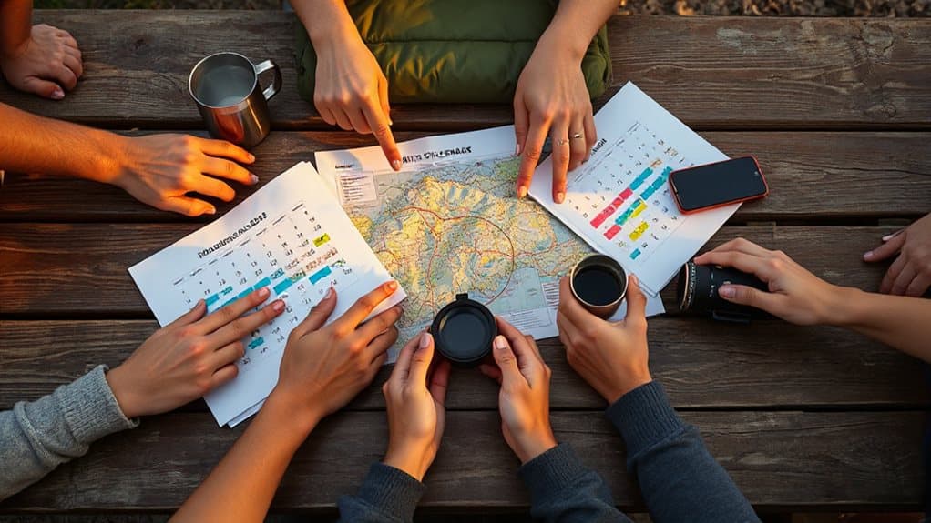 shared camping schedule hub