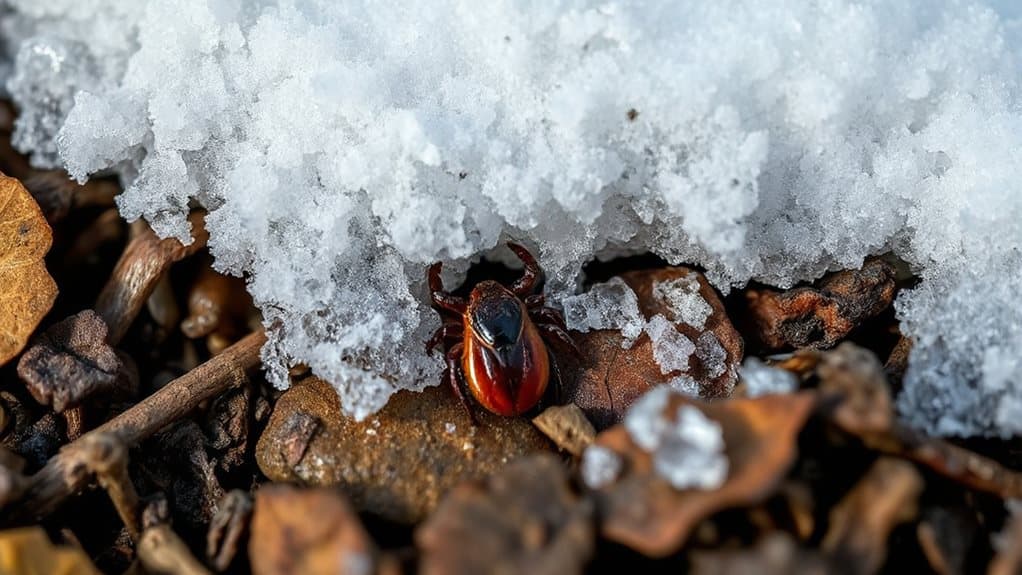 snow keeps ticks alive frozen